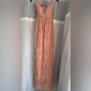 Trixxi Strapless prom gown